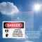 Signmission Chlorine Hazard Area Danger Sign, Plastic, 10in W x 7in L, 2PK OS-2PACK-DS-P-710-L-1934 - alternate 5